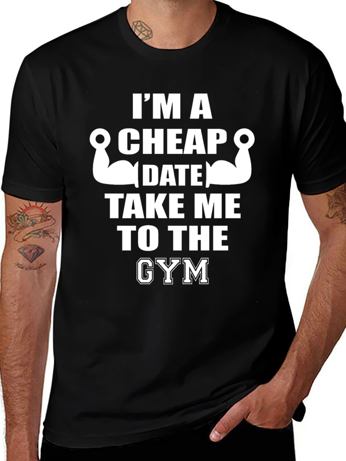 Funny Gym T-Shirt - Im a Cheap Date