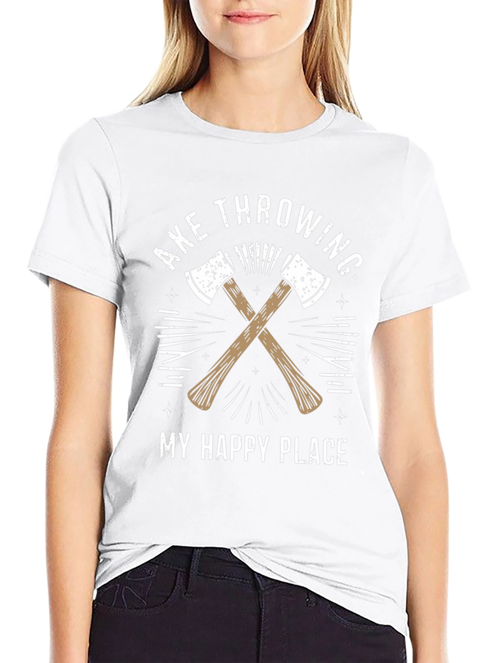 Axe Throwing My Happy Place T-Shirt
