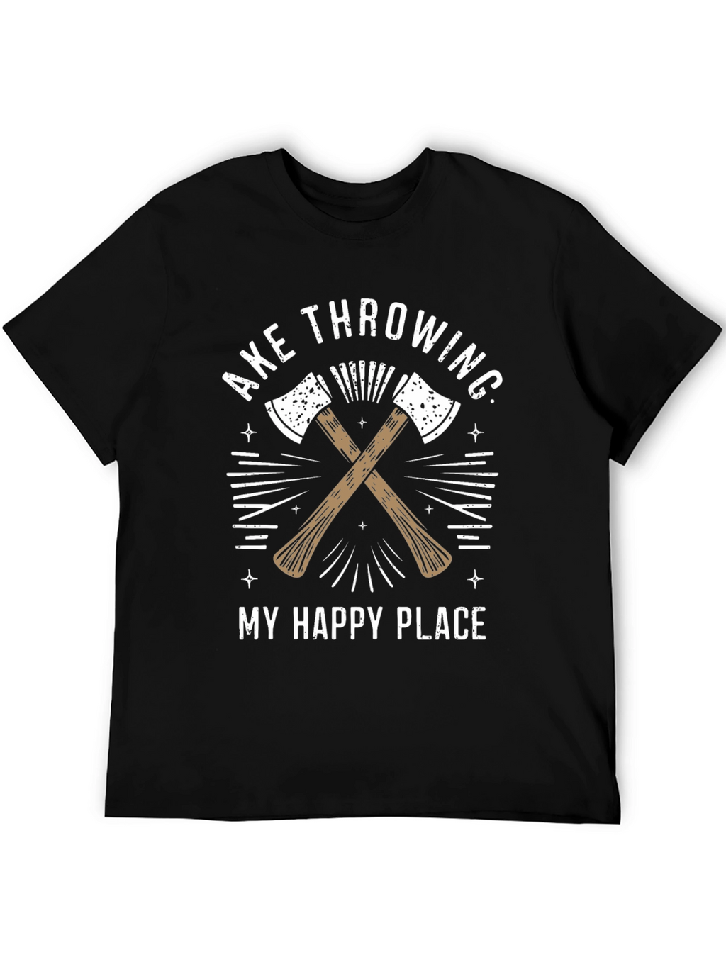 Axe Throwing My Happy Place T-Shirt