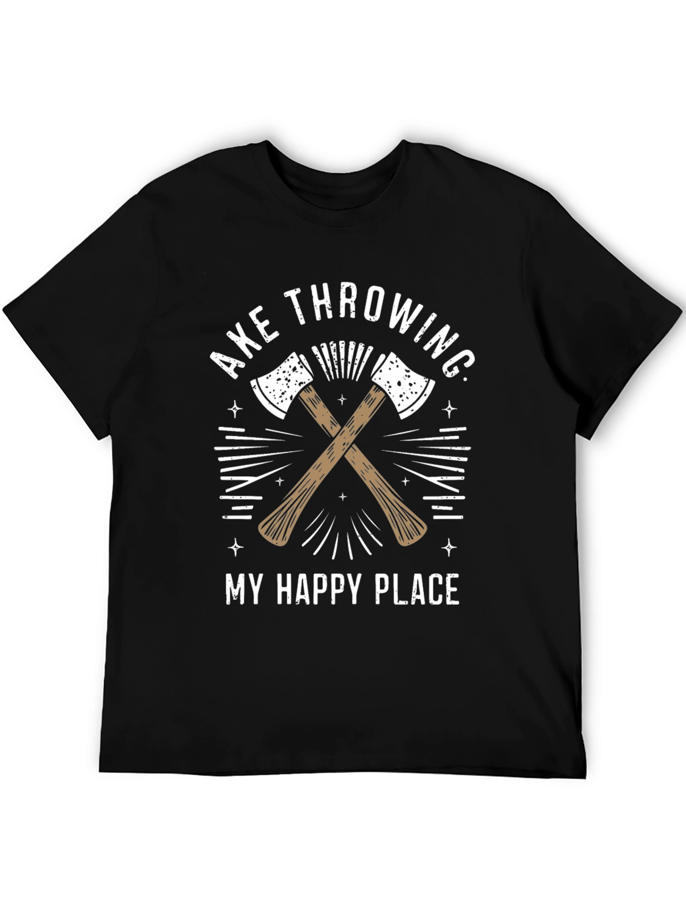 Axe Throwing My Happy Place T-Shirt