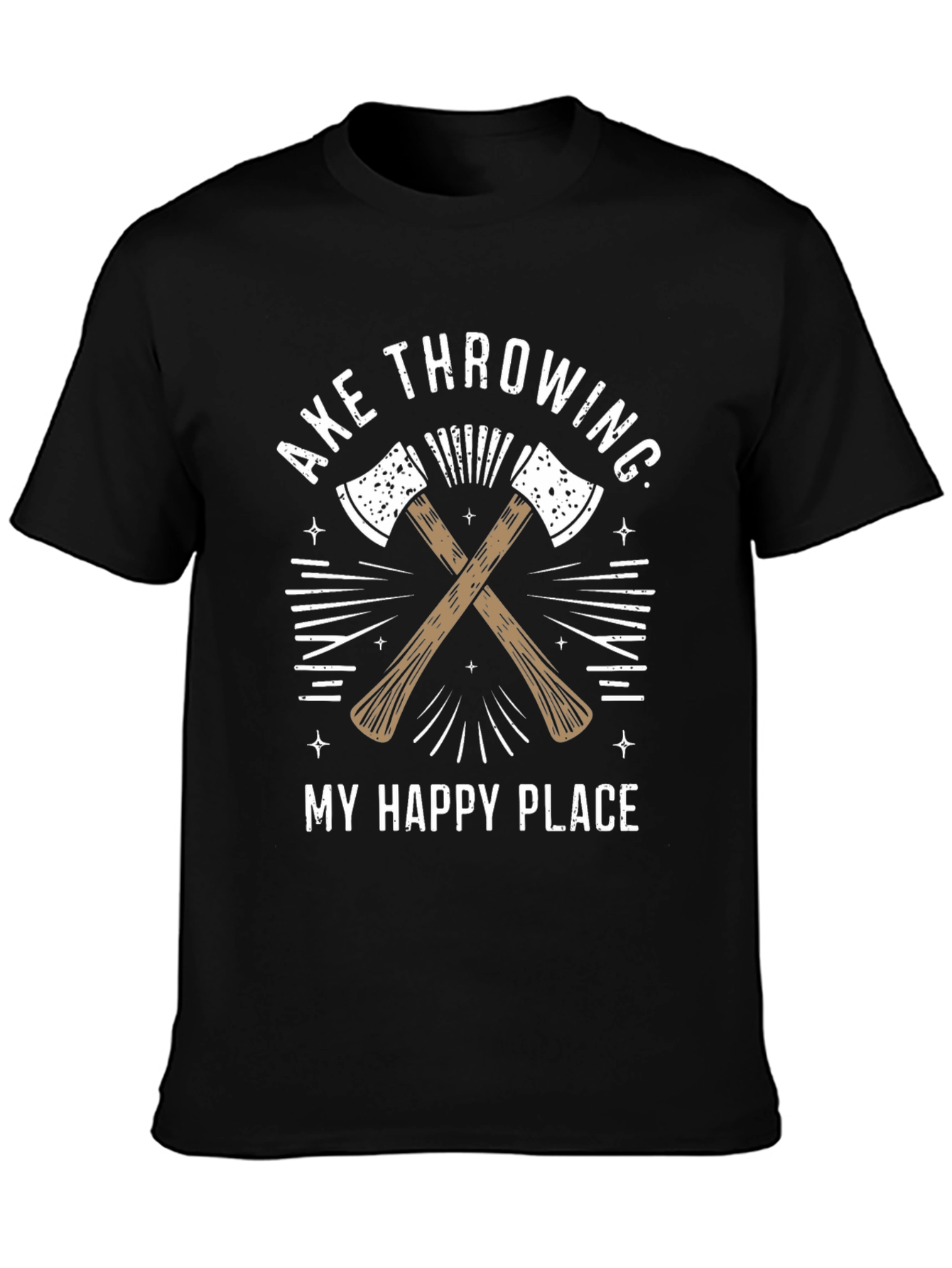 Axe Throwing My Happy Place T-Shirt