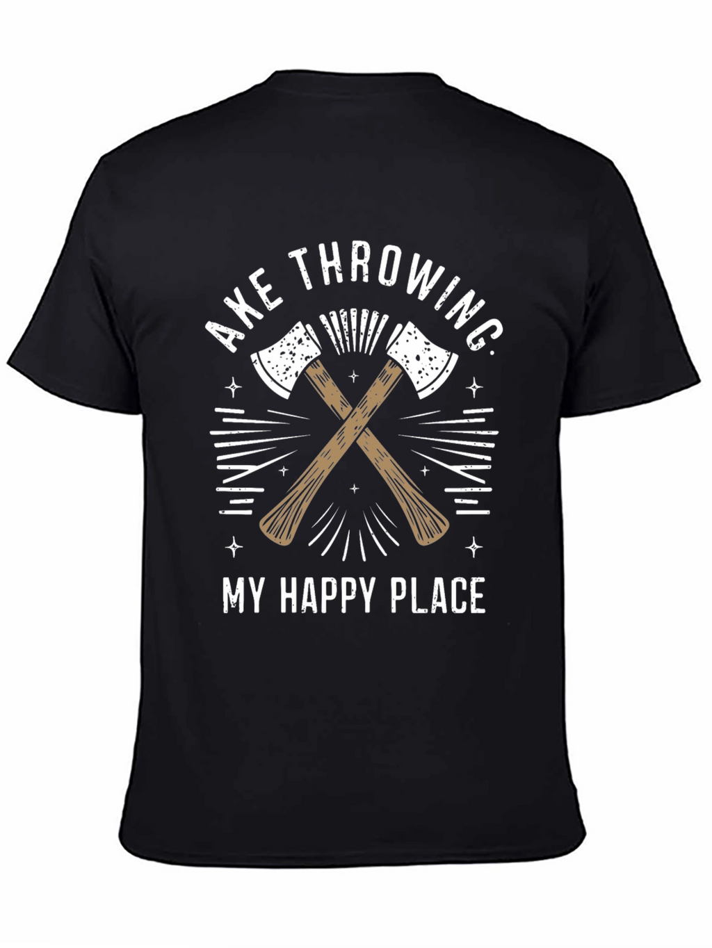 Axe Throwing My Happy Place T-Shirt
