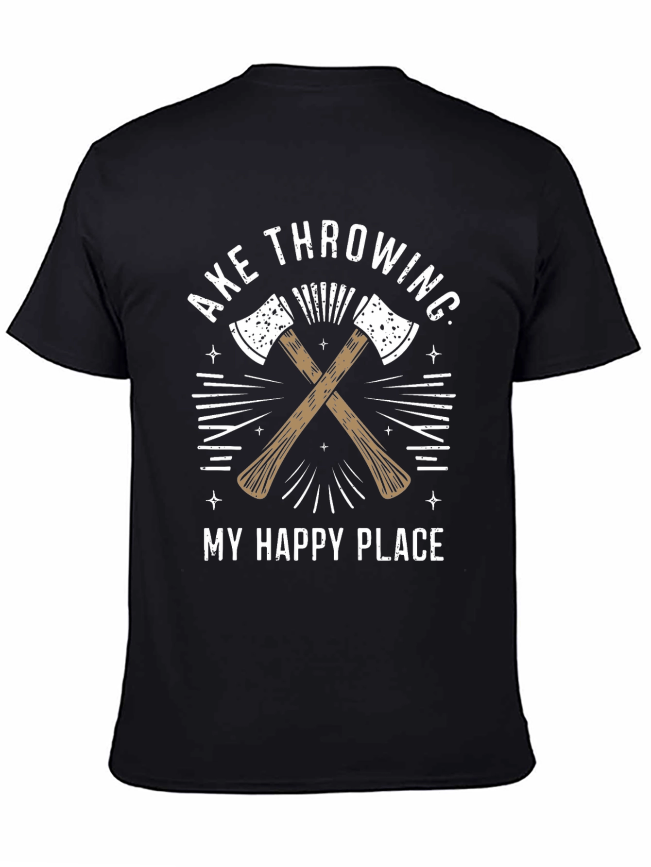 Axe Throwing My Happy Place T-Shirt
