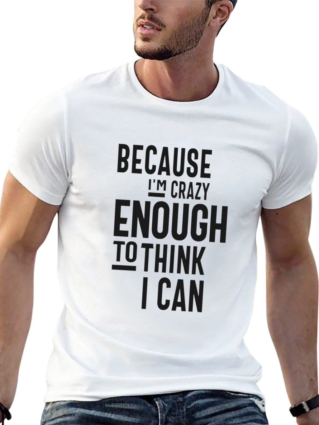 Crazy Enough Black T-Shirt