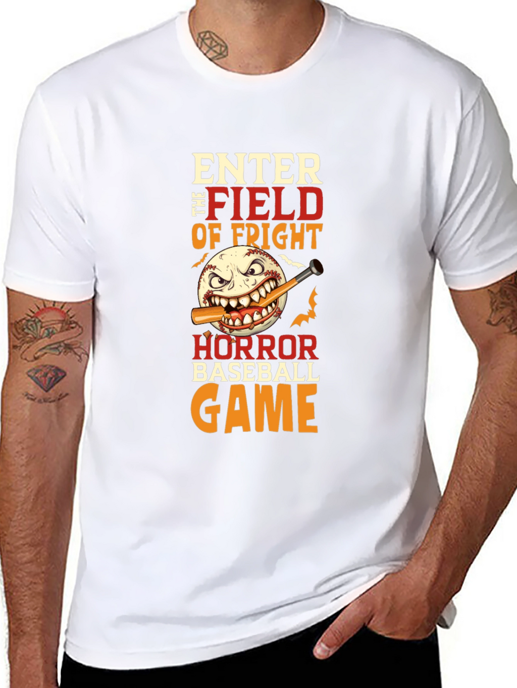 Horror Baseball Game T-Shirt