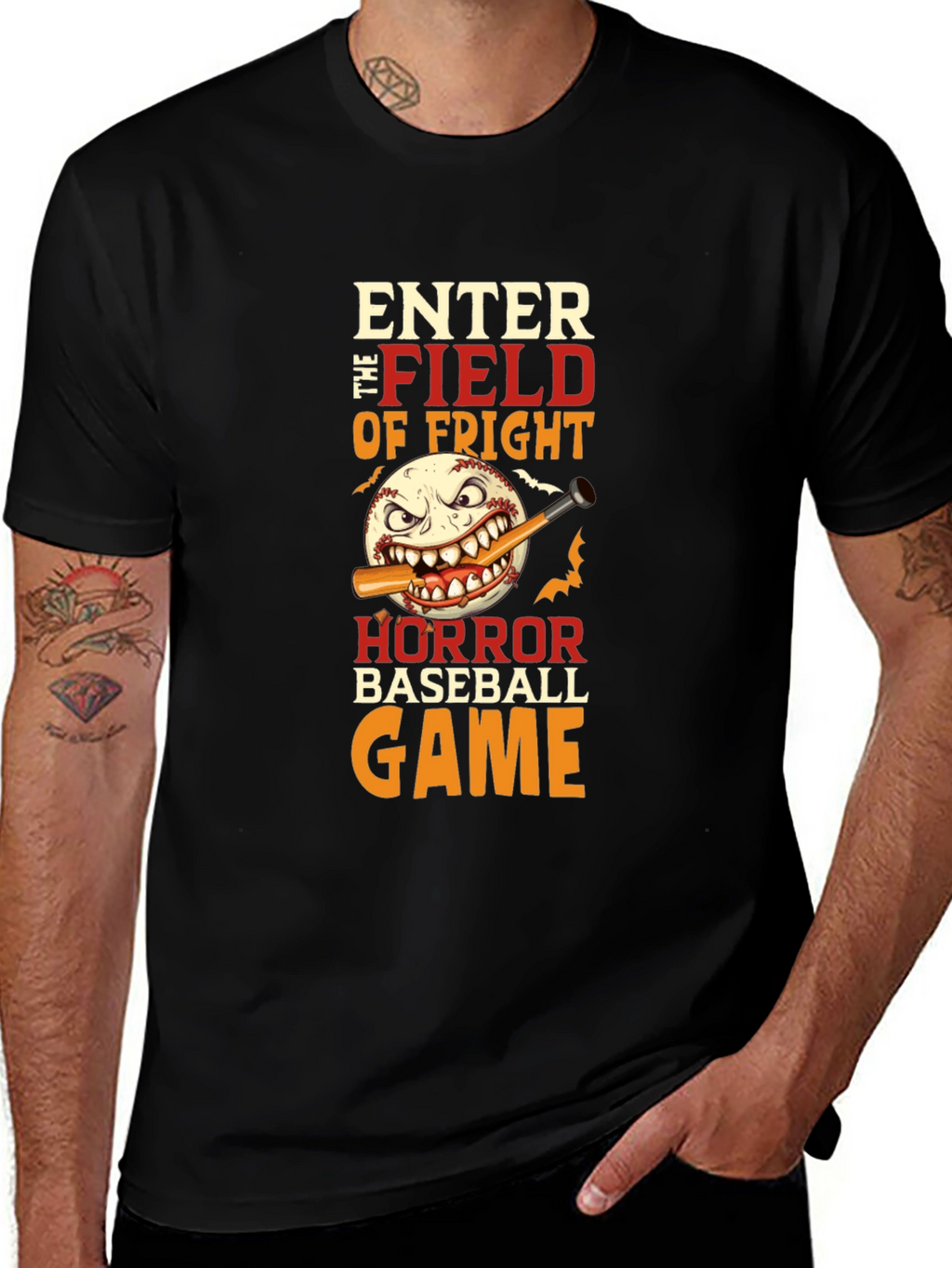 Horror Baseball Game T-Shirt