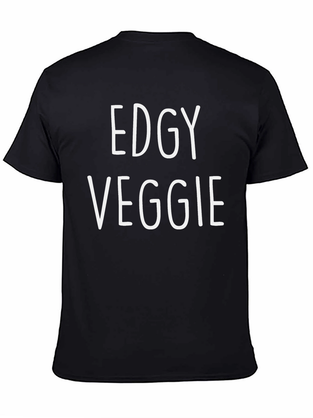 Edgy Veggie Graphic Tee - Black T-Shirt