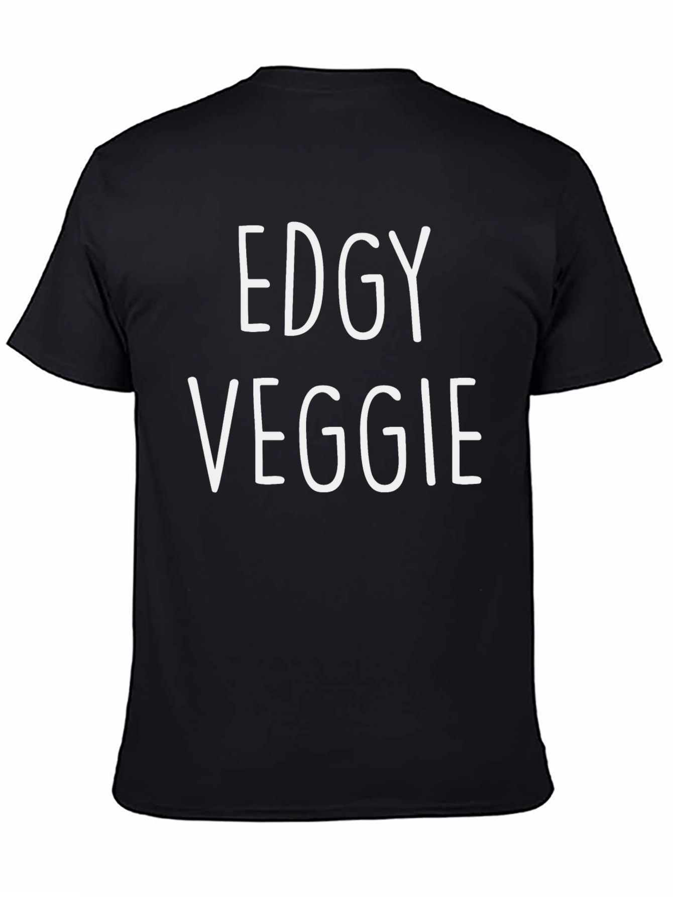 Edgy Veggie Graphic Tee - Black T-Shirt