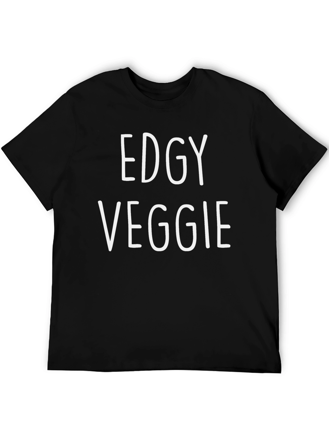Edgy Veggie Graphic Tee - Black T-Shirt