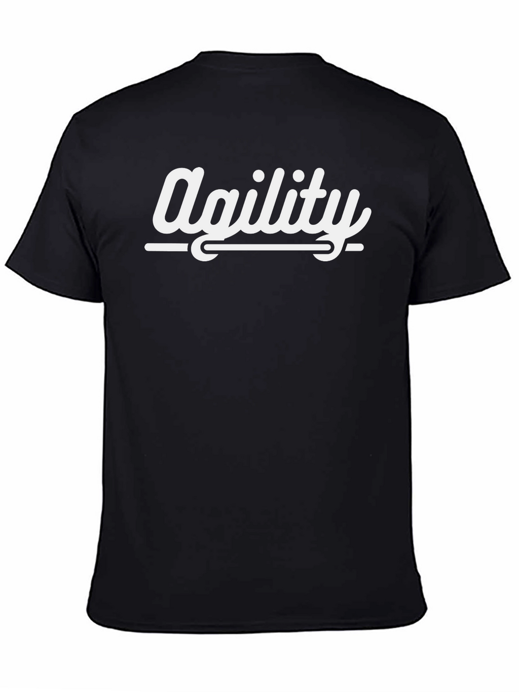 Agility Graphic Tee - Black Cotton T-Shirt