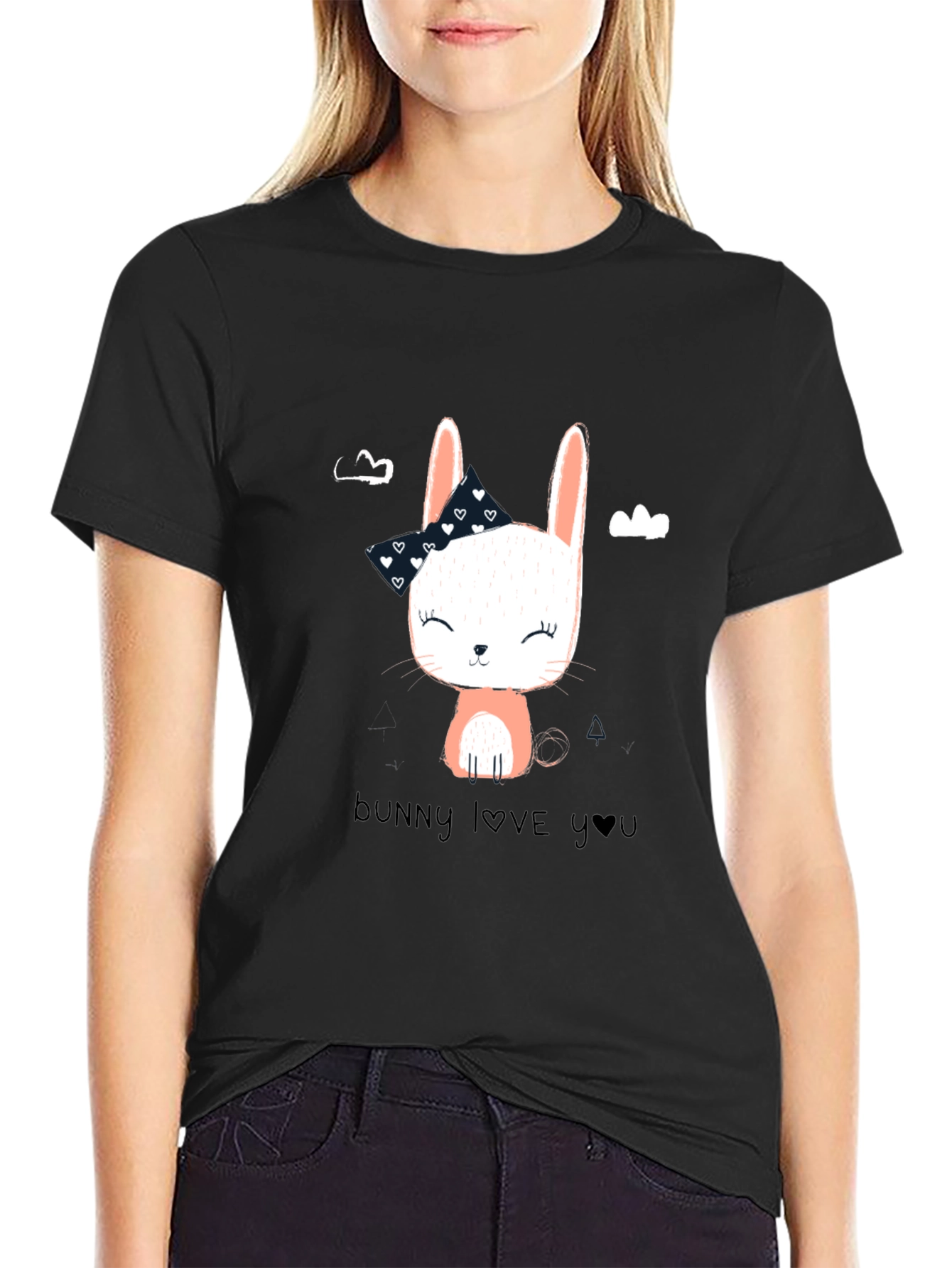 Bunny Love Graphic T-Shirt - Cute Animal Tee