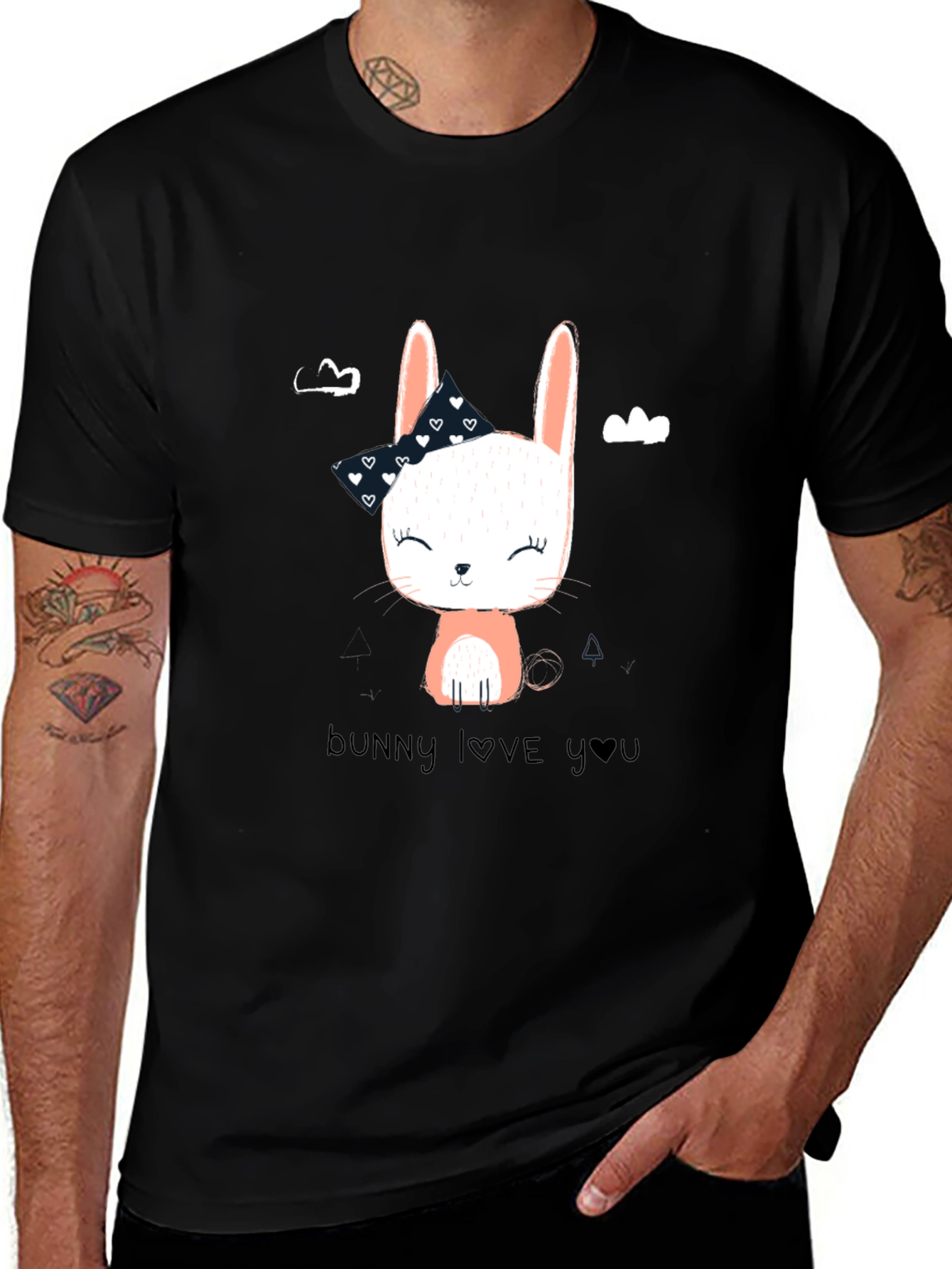 Bunny Love Graphic T-Shirt - Cute Animal Tee
