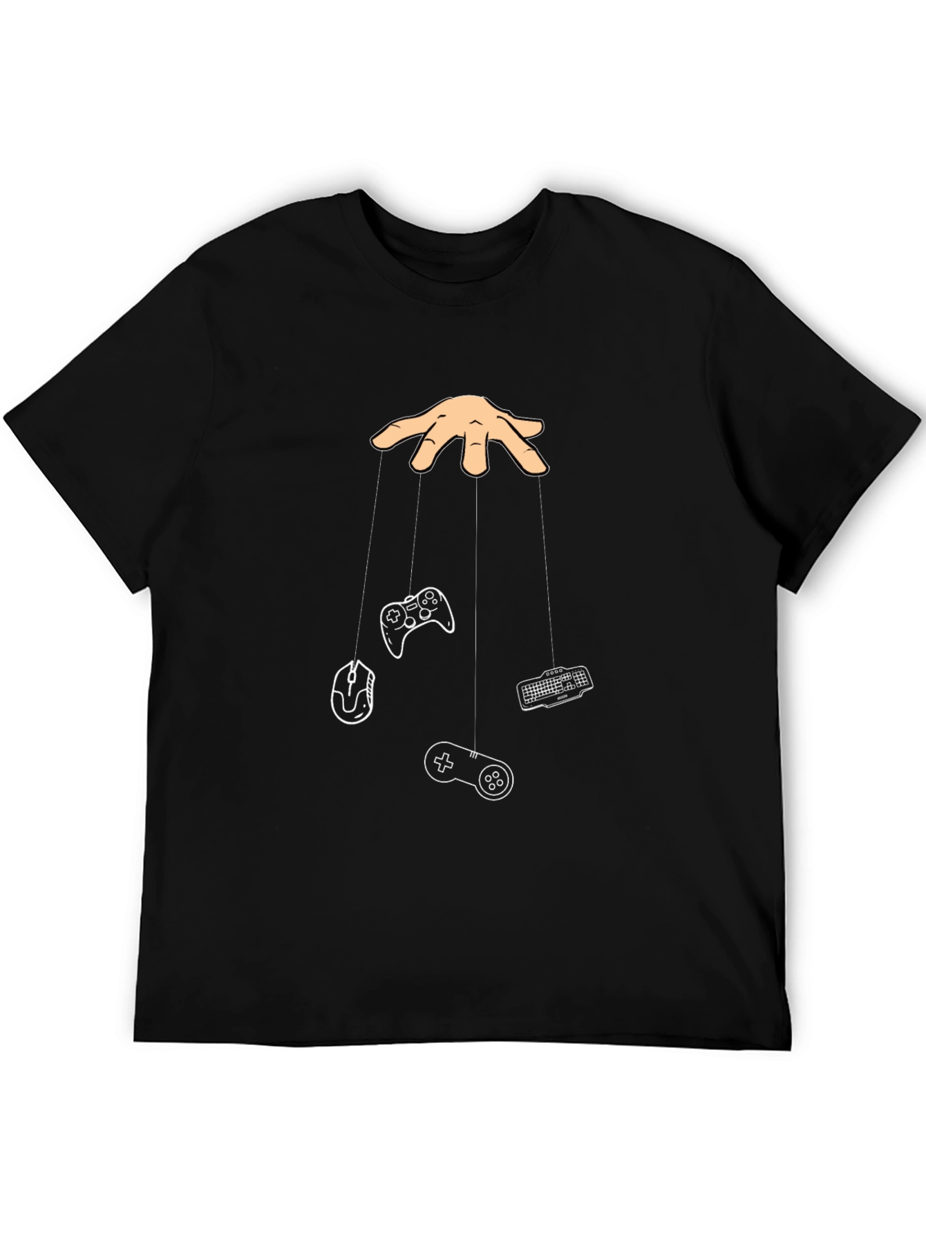 Gamer Puppet T-Shirt - Black Cotton Tee