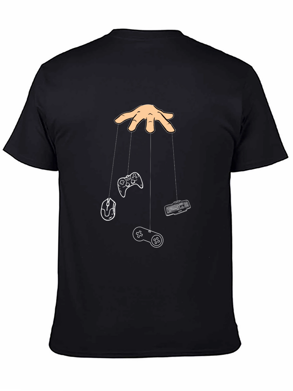 Gamer Puppet T-Shirt - Black Cotton Tee