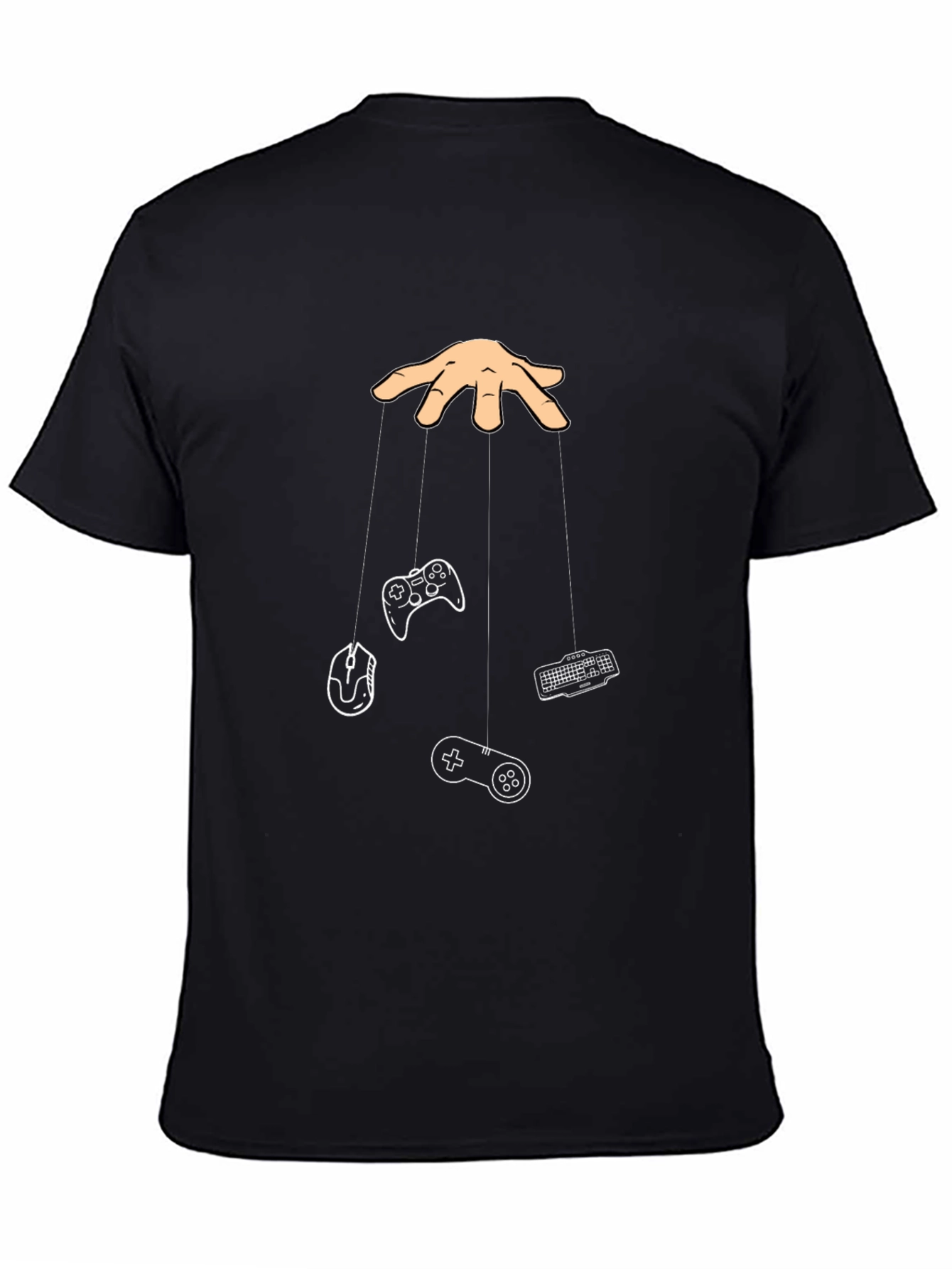 Gamer Puppet T-Shirt - Black Cotton Tee