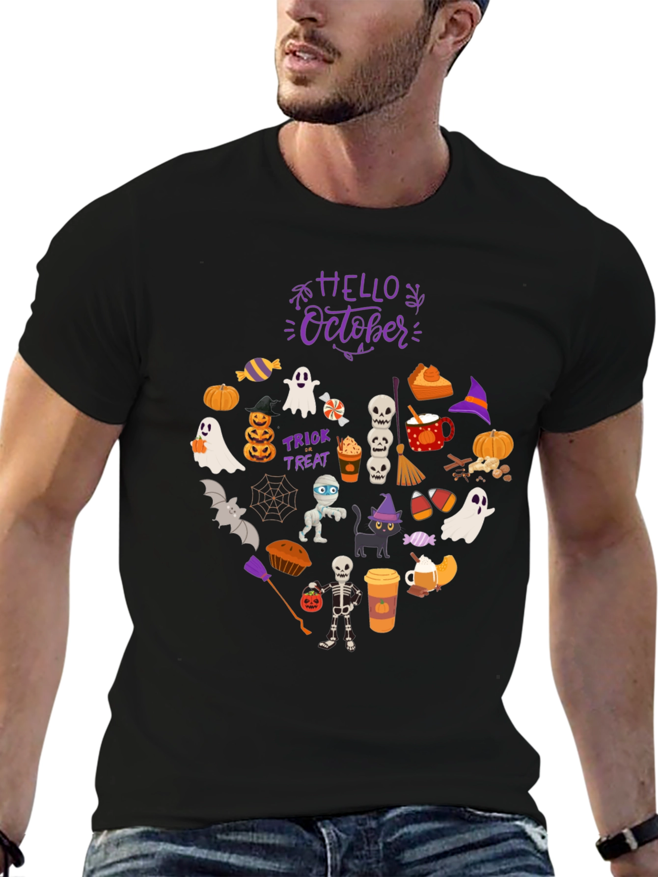 Hello October Halloween T-Shirt
