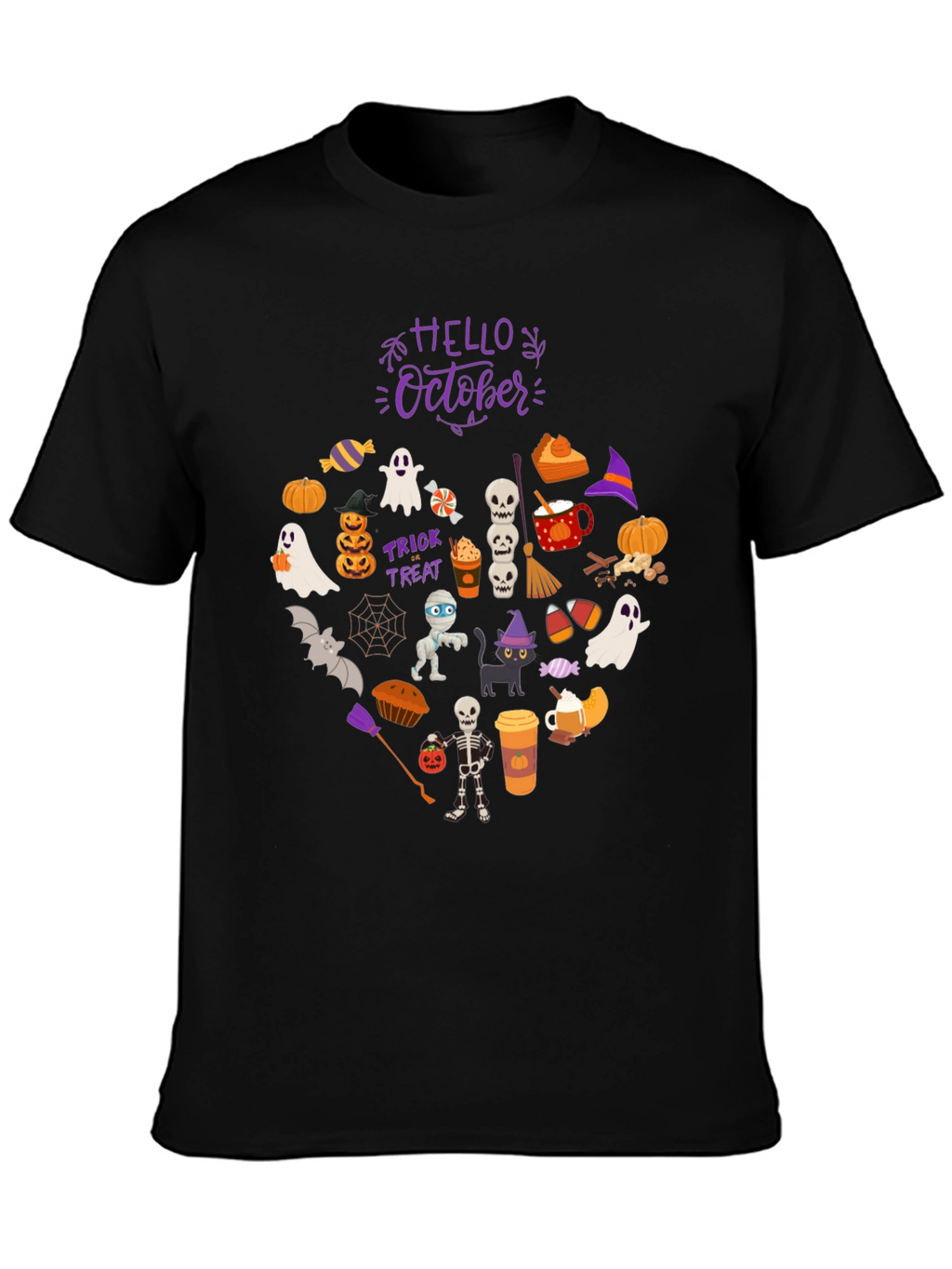 Hello October Halloween T-Shirt