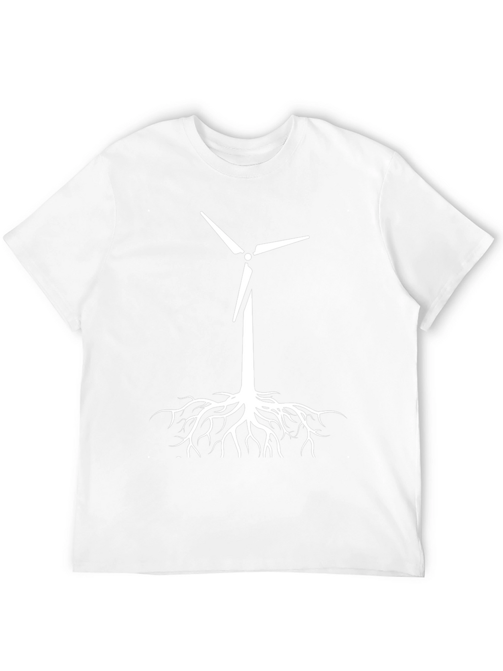 Eco-Friendly Wind Turbine Roots T-Shirt - Black