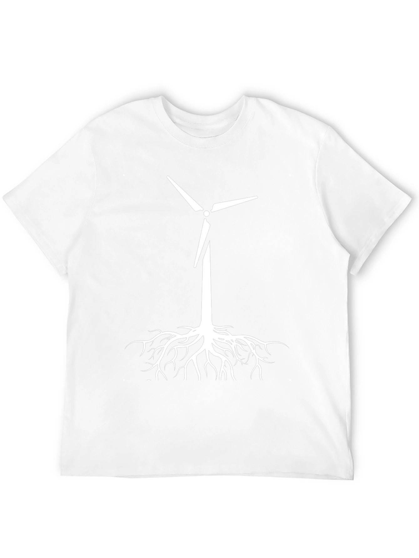 Eco-Friendly Wind Turbine Roots T-Shirt - Black