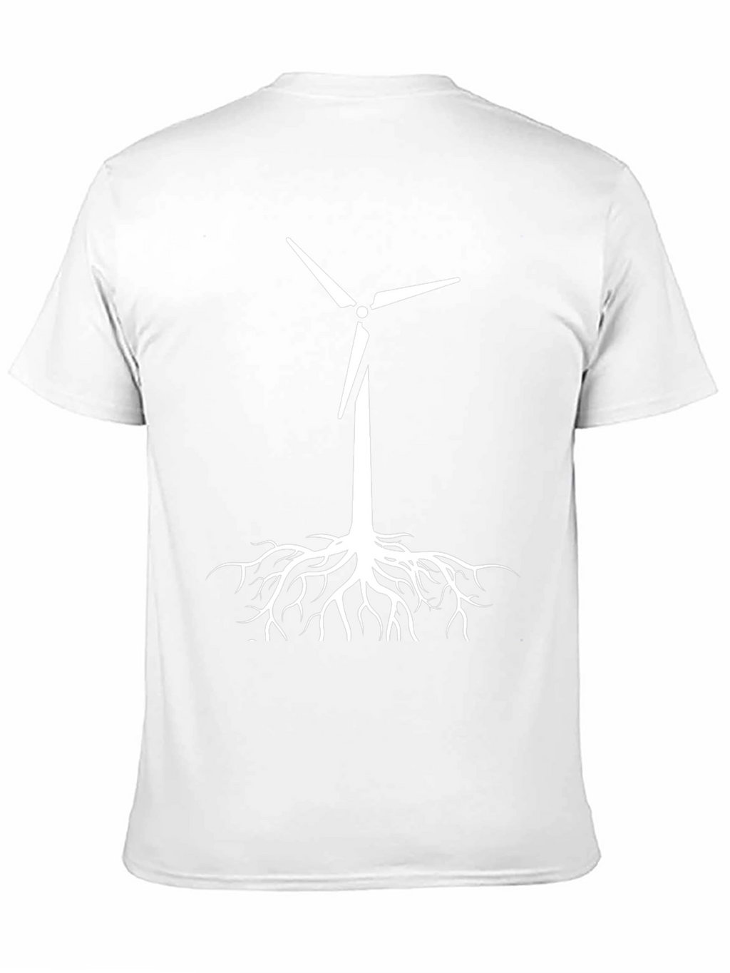 Eco-Friendly Wind Turbine Roots T-Shirt - Black
