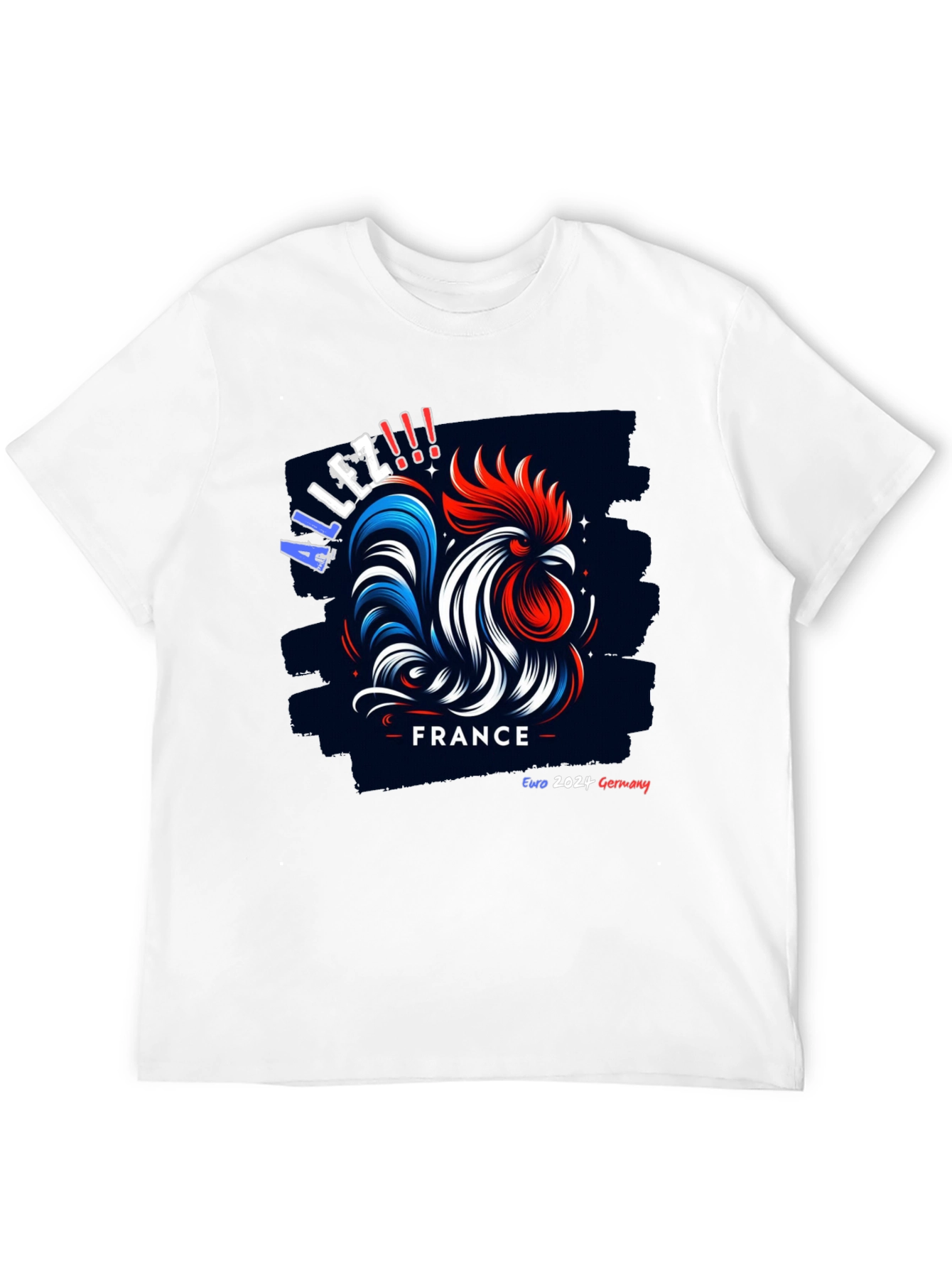 France Euro 2024 Rooster T-Shirt - Allez!