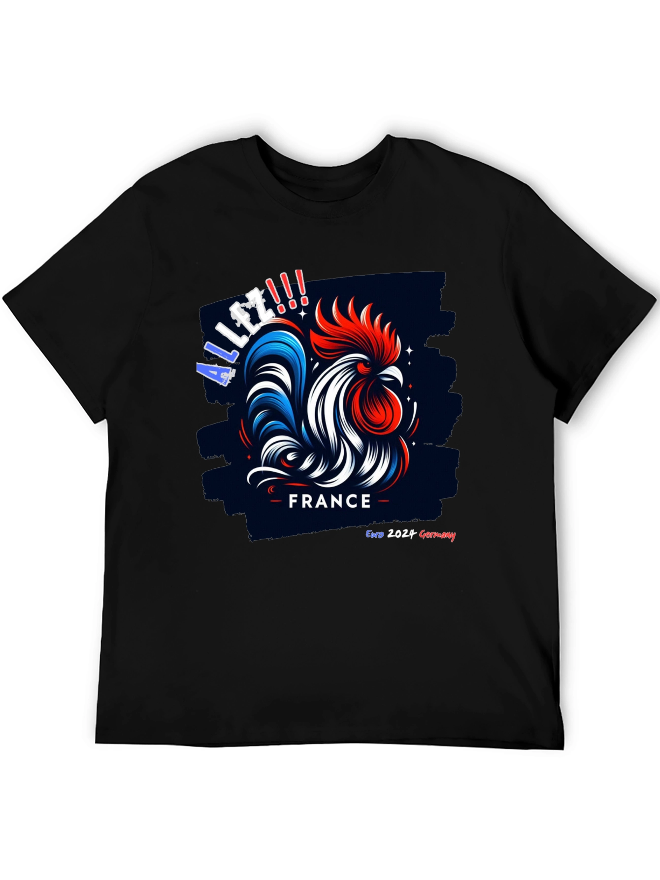 France Euro 2024 Rooster T-Shirt - Allez!