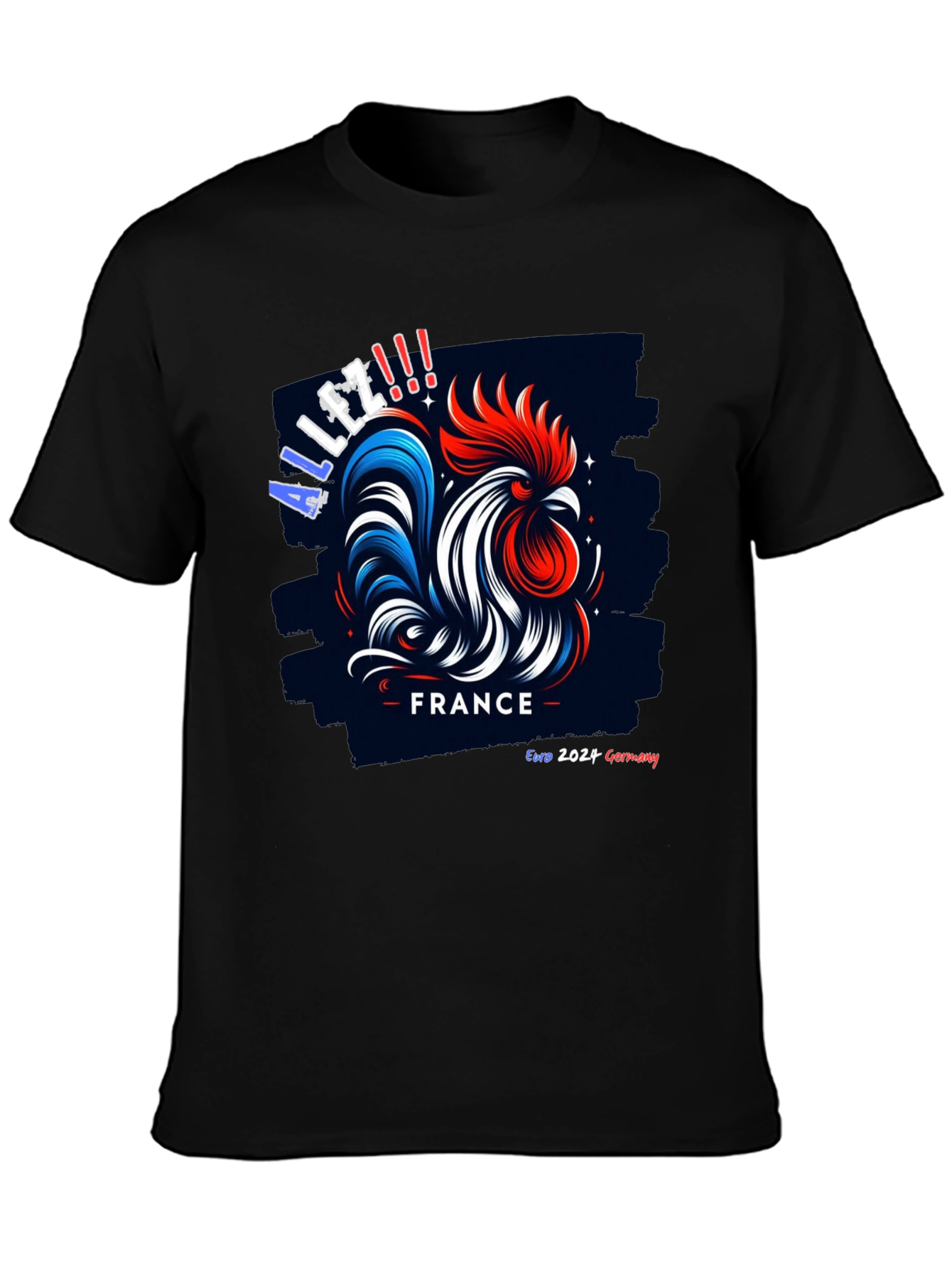 France Euro 2024 Rooster T-Shirt - Allez!