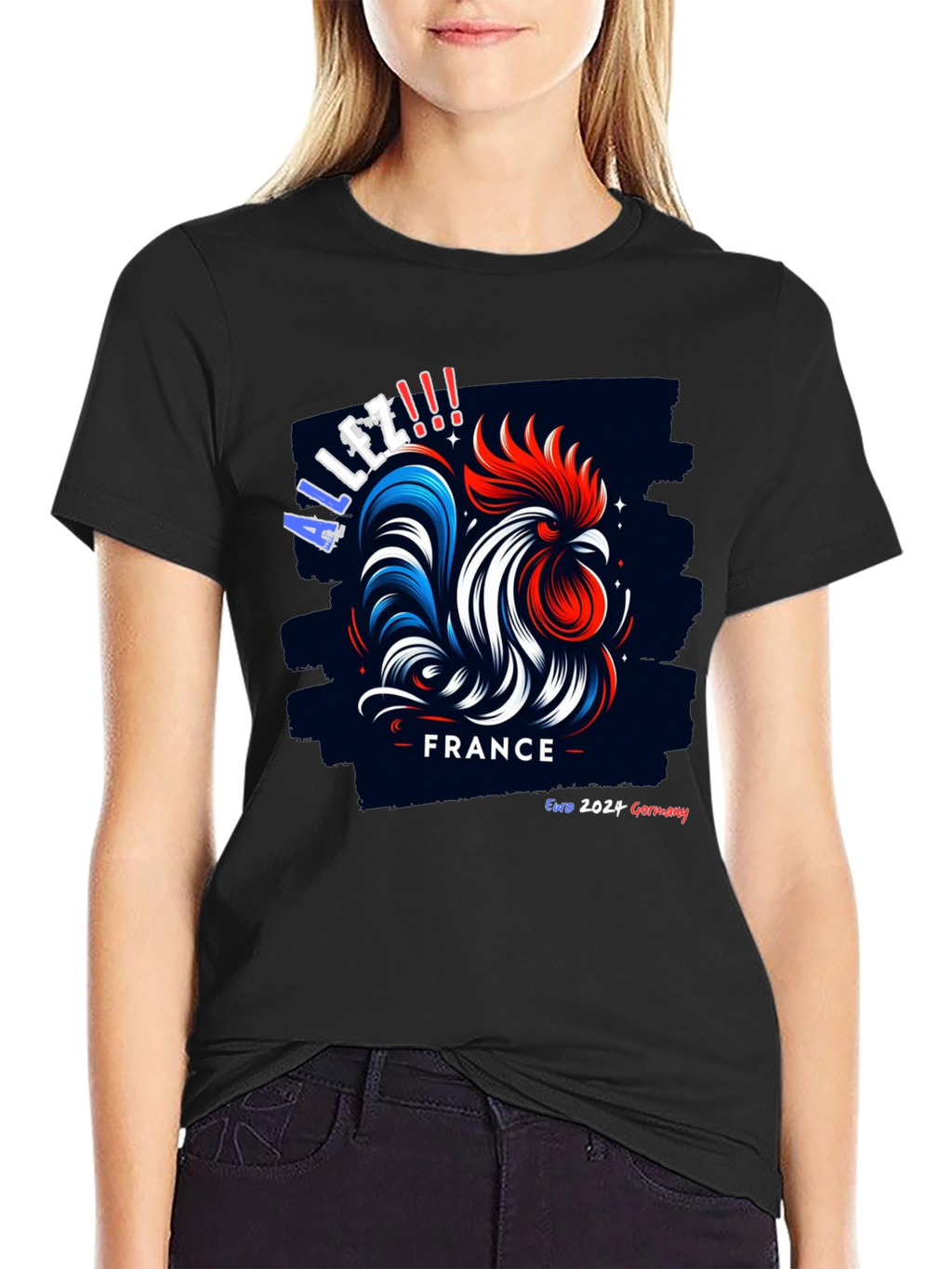 France Euro 2024 Rooster T-Shirt - Allez!