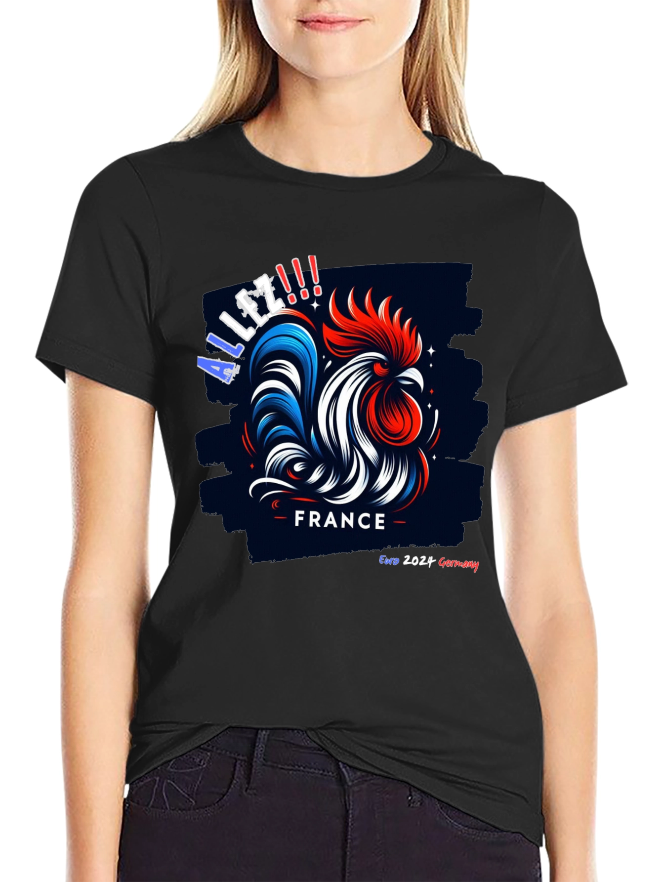 France Euro 2024 Rooster T-Shirt - Allez!