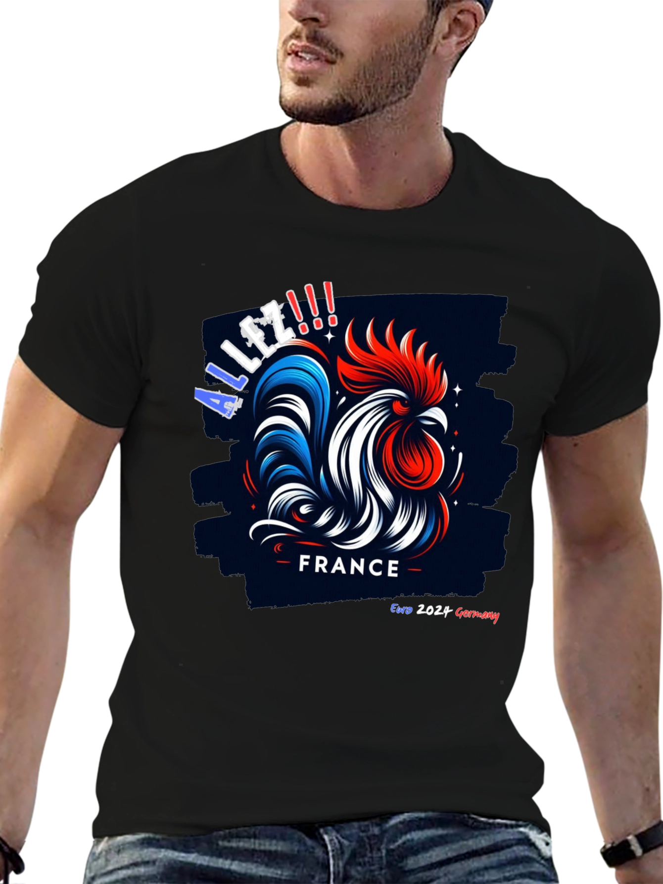 France Euro 2024 Rooster T-Shirt - Allez!