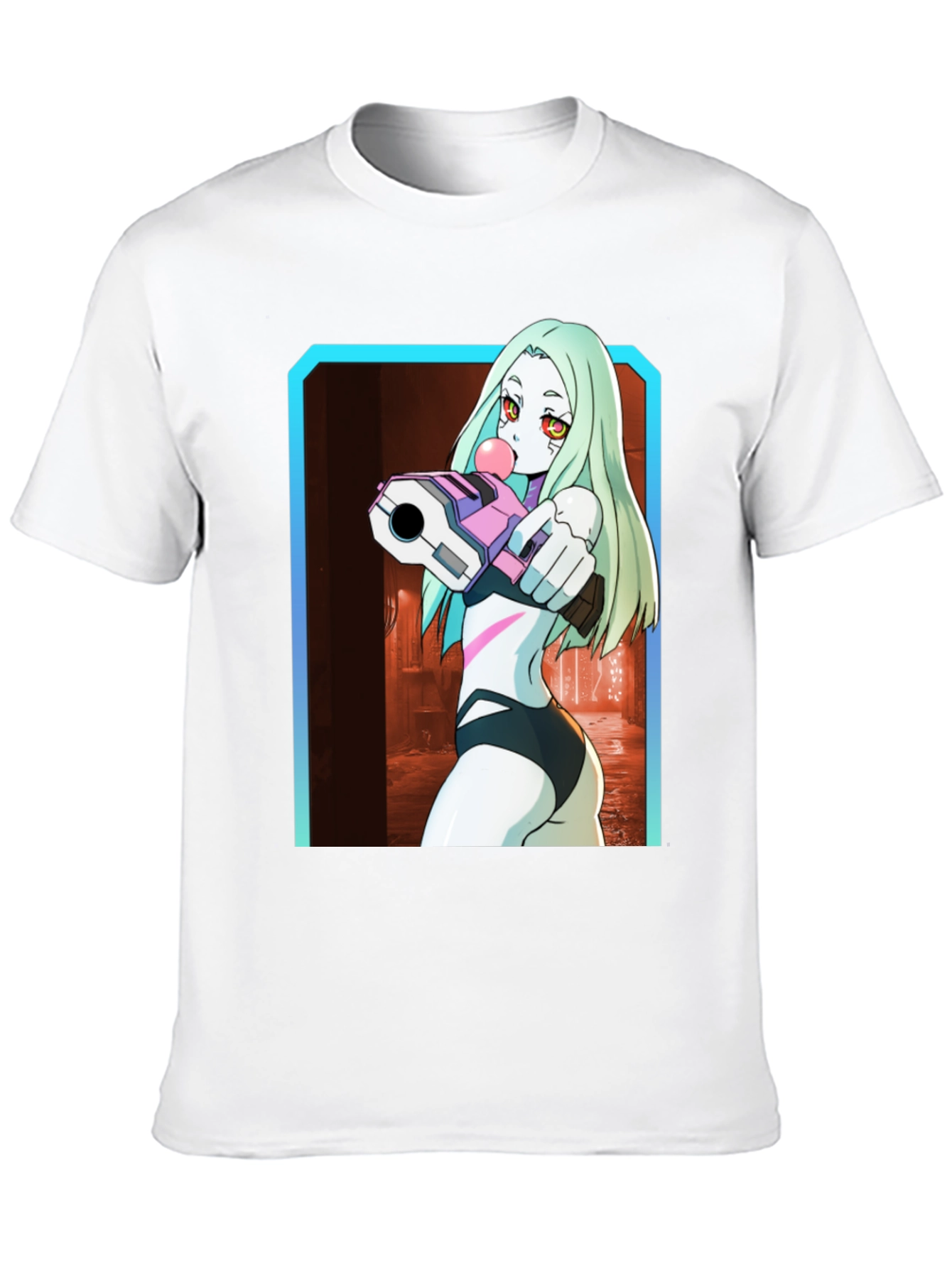 Anime Character Graphic Black T-Shirt