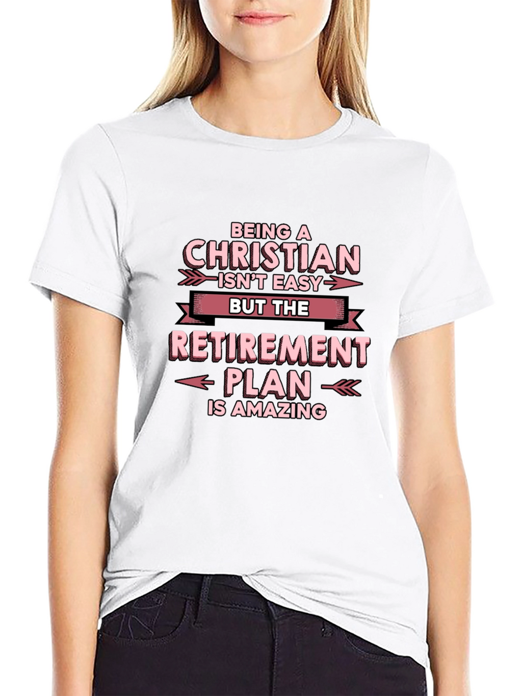 Christian Retirement Plan T-Shirt - Black