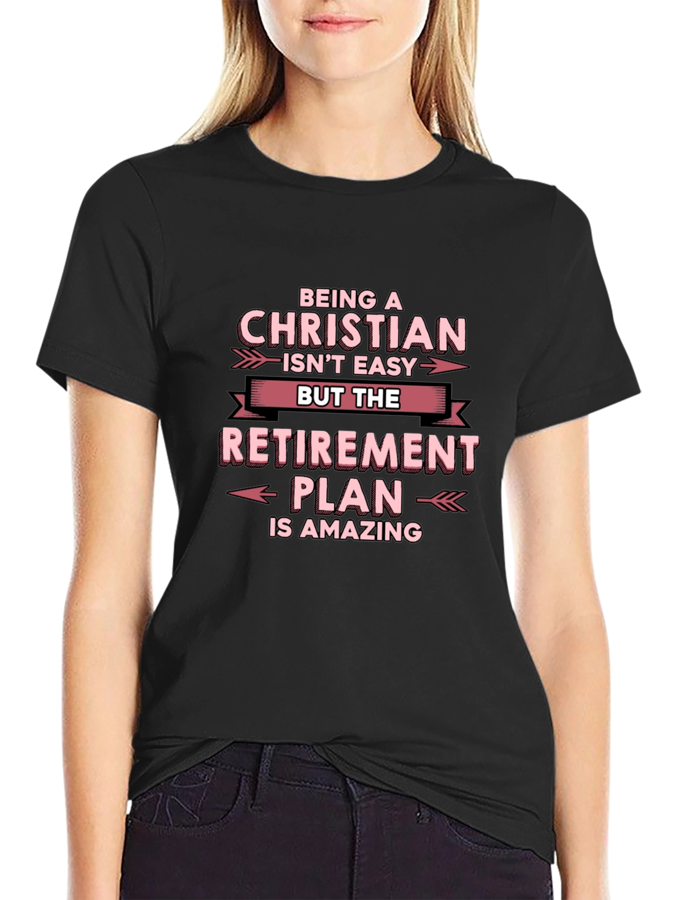 Christian Retirement Plan T-Shirt - Black