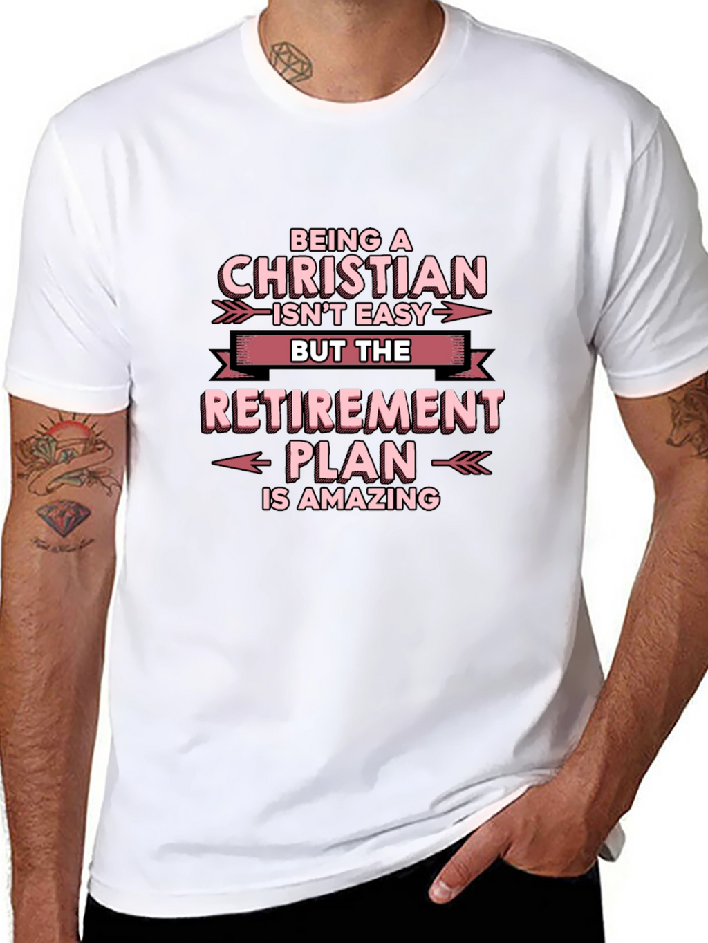 Christian Retirement Plan T-Shirt - Black