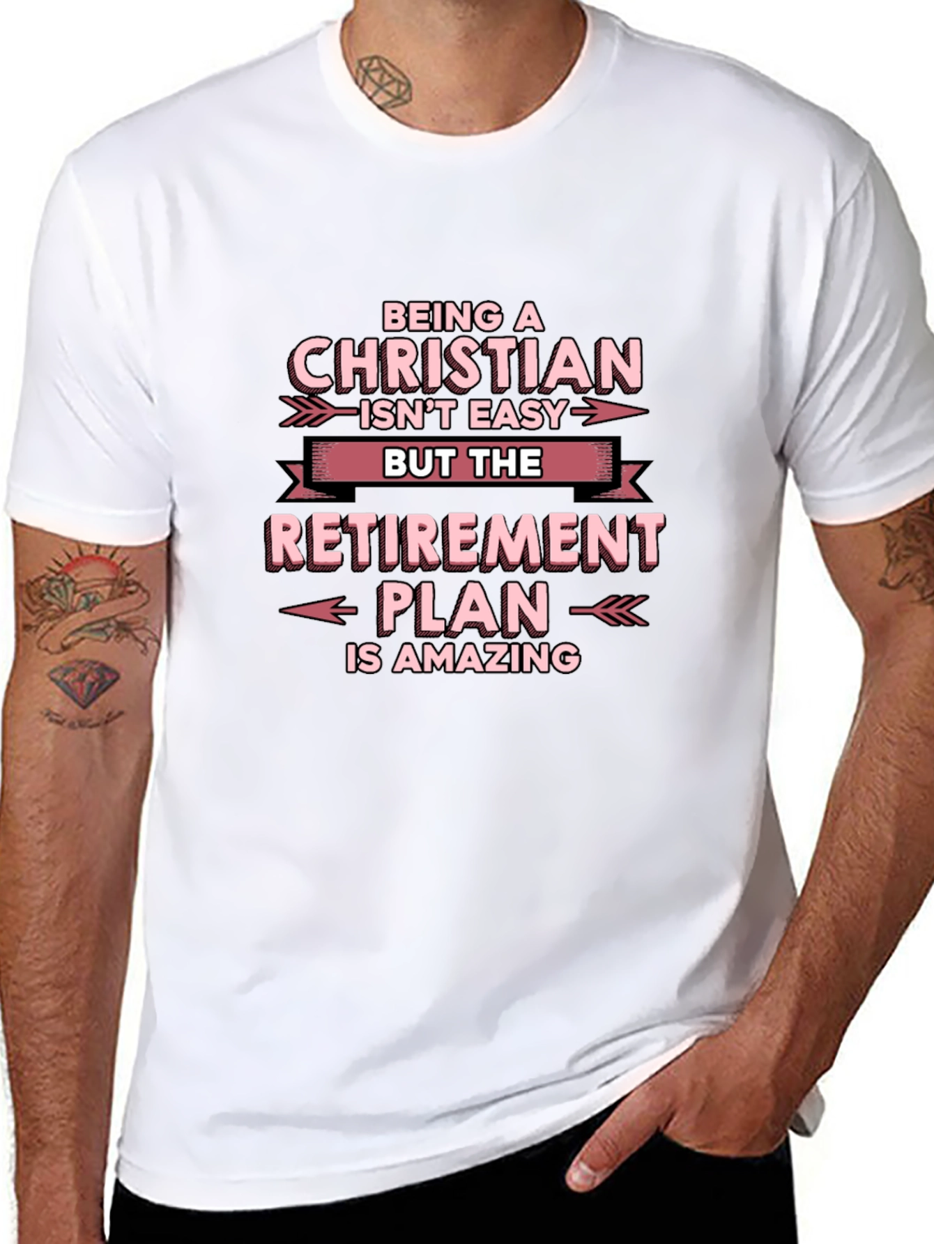 Christian Retirement Plan T-Shirt - Black