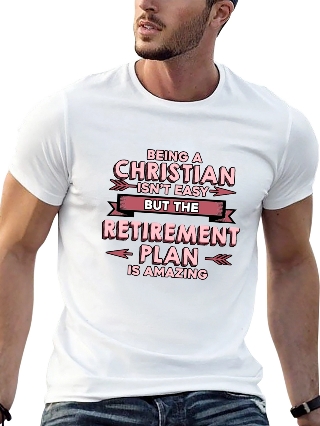 Christian Retirement Plan T-Shirt - Black