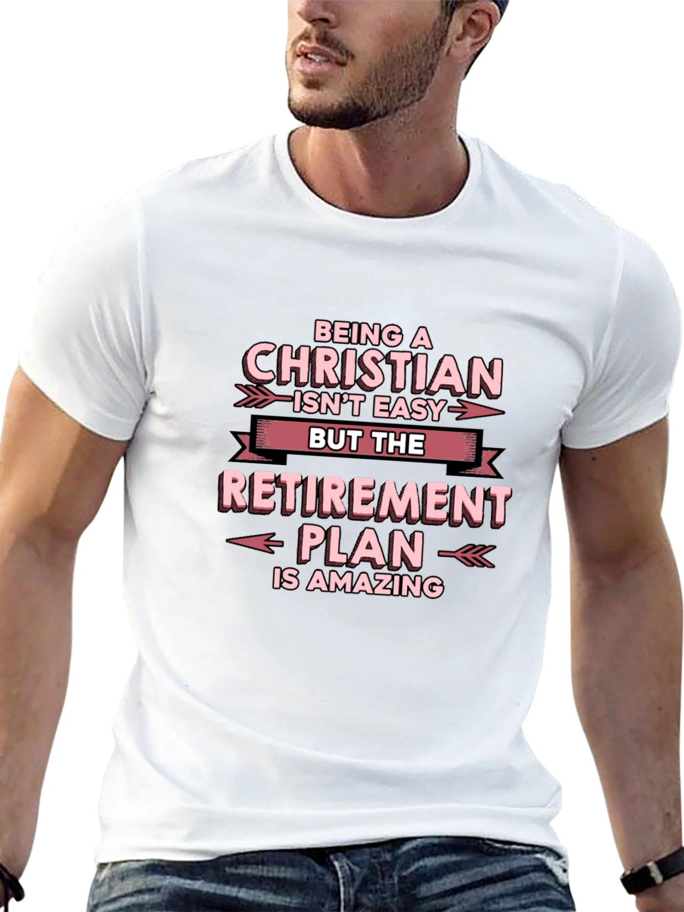 Christian Retirement Plan T-Shirt - Black