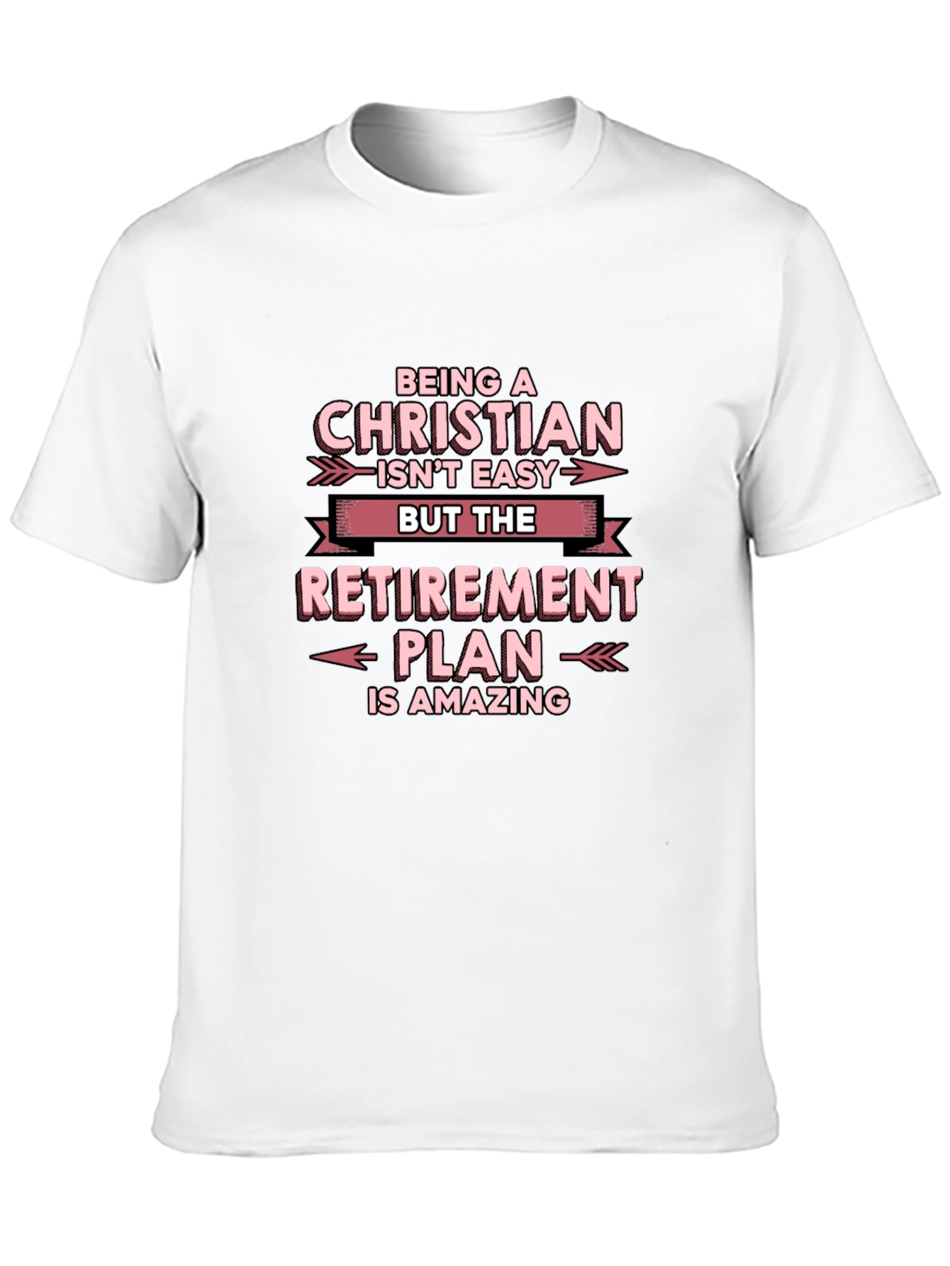Christian Retirement Plan T-Shirt - Black