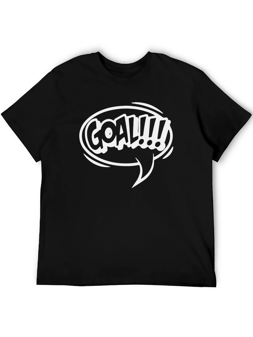 Goal!!! Graphic T-Shirt - Black Cotton Tee