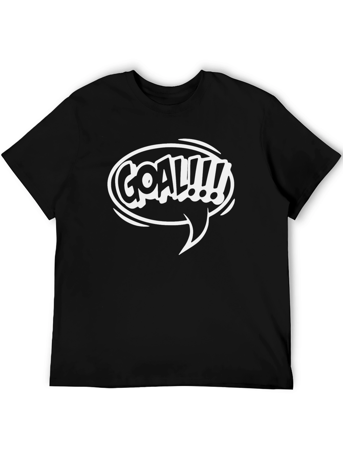 Goal!!! Graphic T-Shirt - Black Cotton Tee