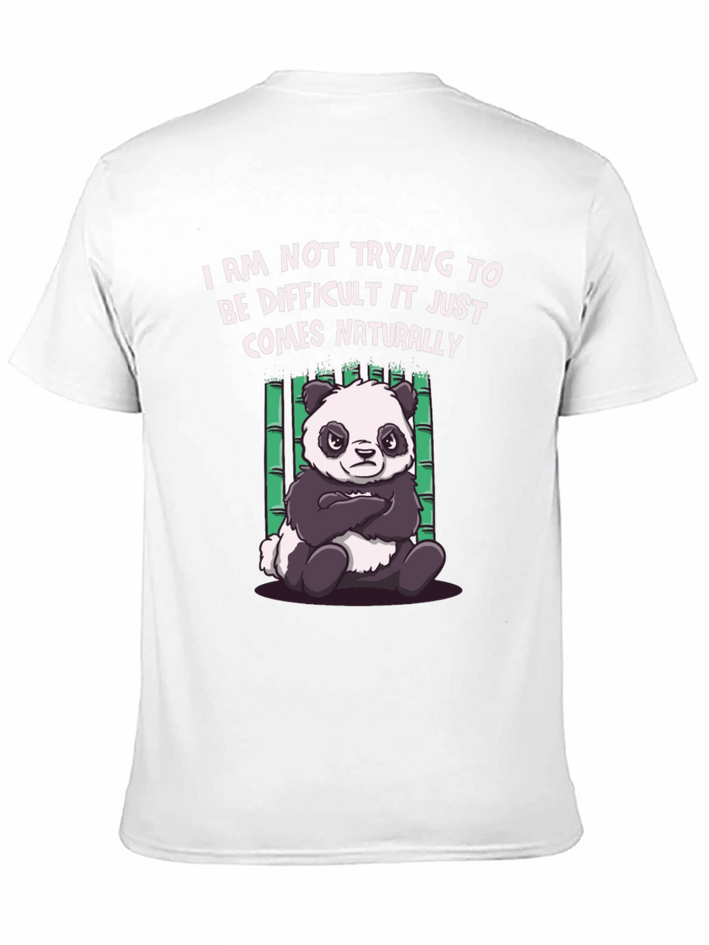 Difficult Panda Graphic Tee - Black
