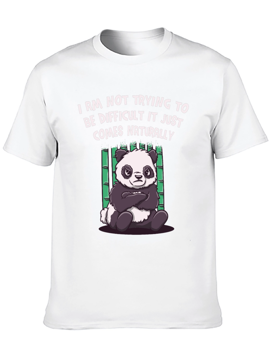 Difficult Panda Graphic Tee - Black