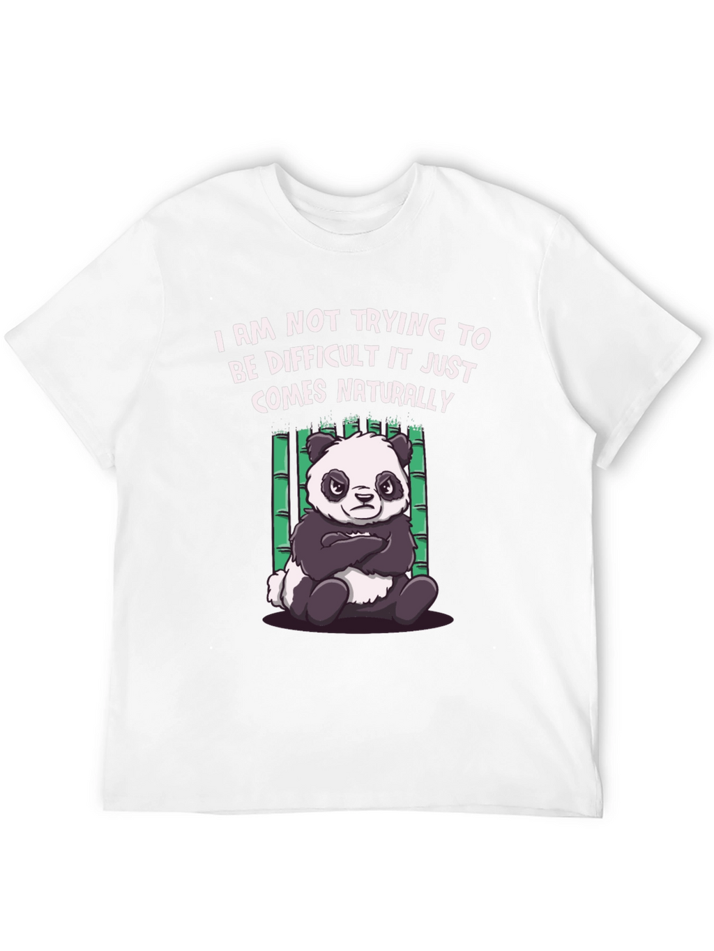 Difficult Panda Graphic Tee - Black