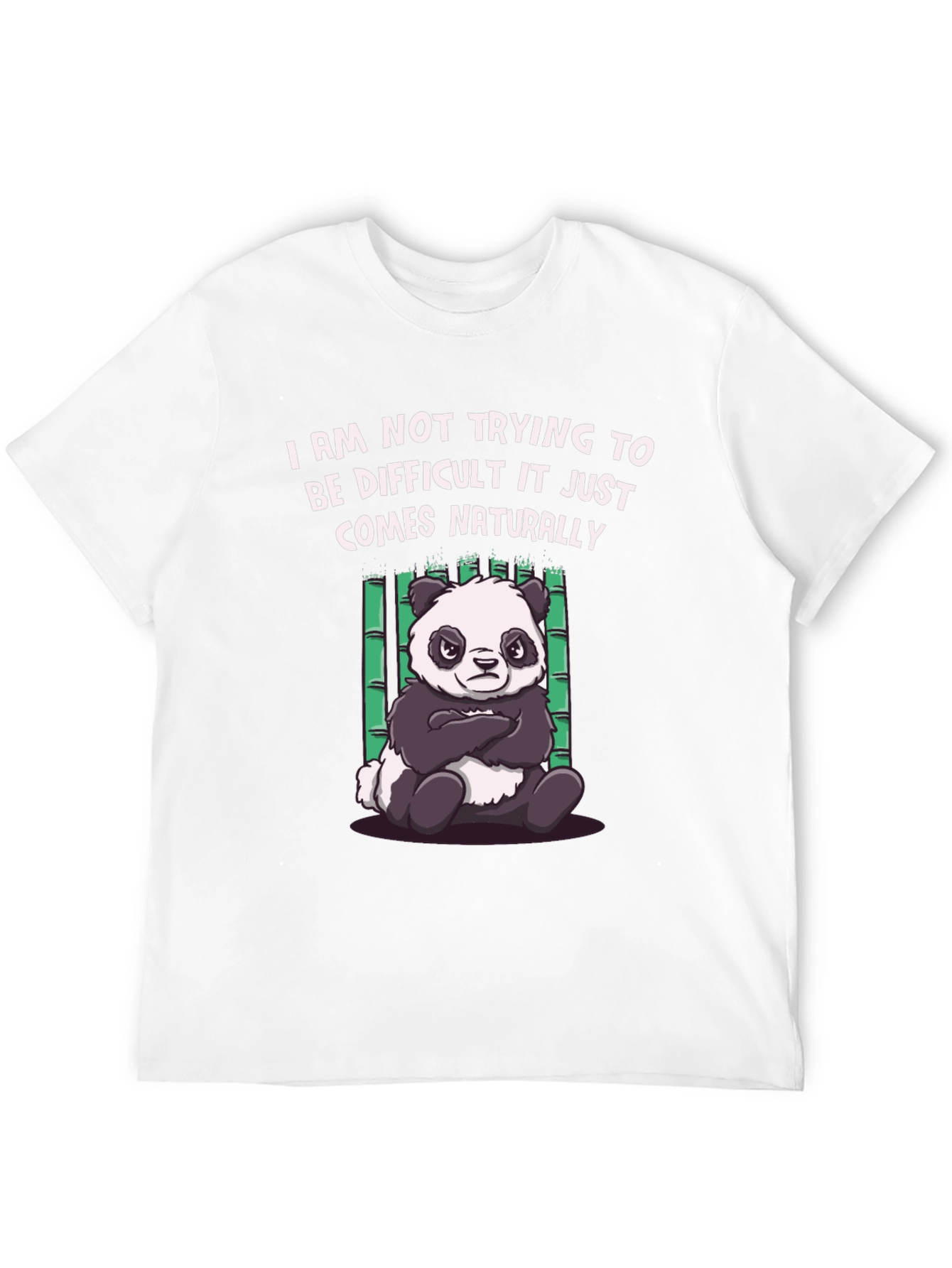 Difficult Panda Graphic Tee - Black