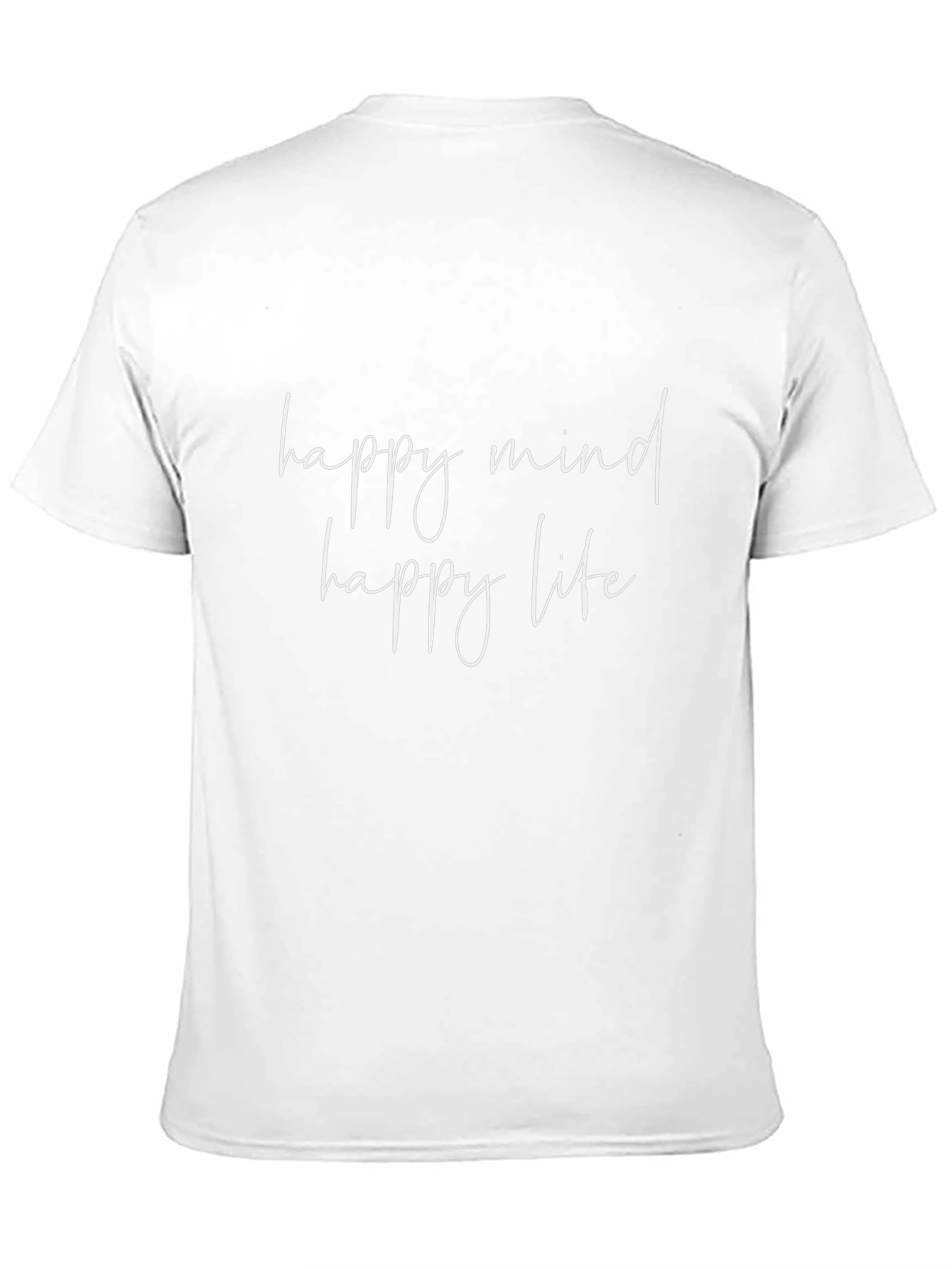 Happy Mind Happy Life Black T-Shirt