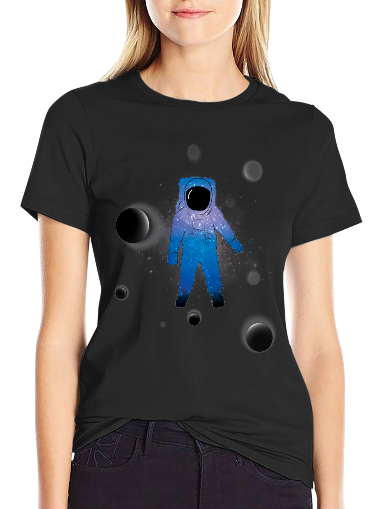 Astronaut Galaxy Graphic T-Shirt - Space Adventure Tee