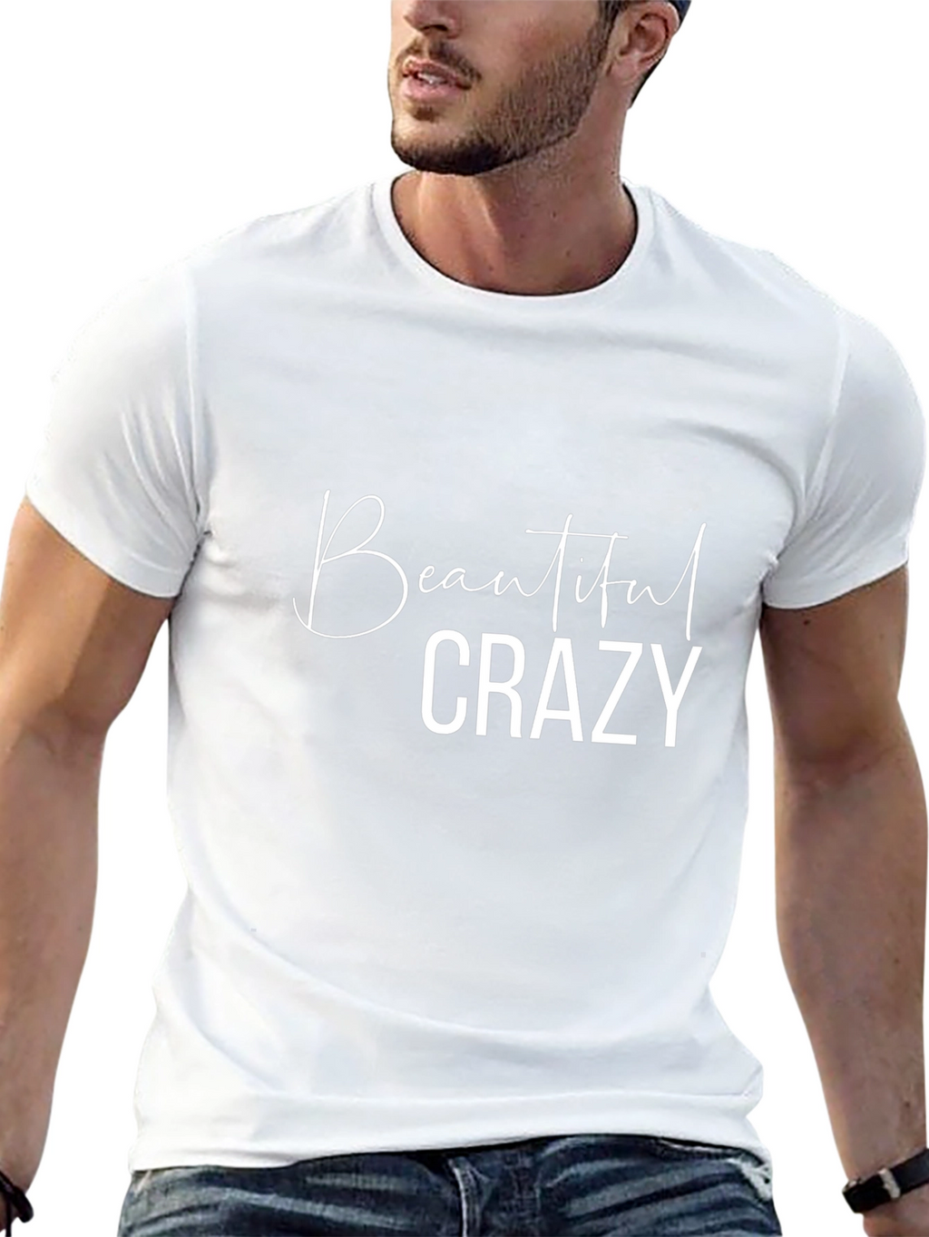 Beautiful Crazy Black T-Shirt for Men