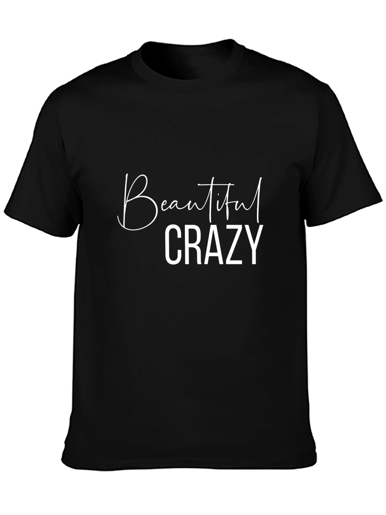 Beautiful Crazy Black T-Shirt for Men