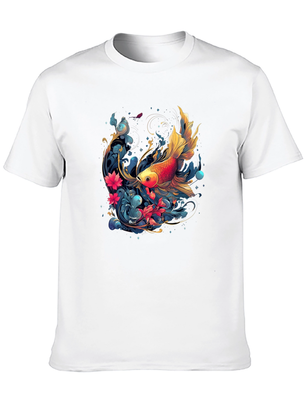 Goldfish Graphic Tee - Unique Artistic Design