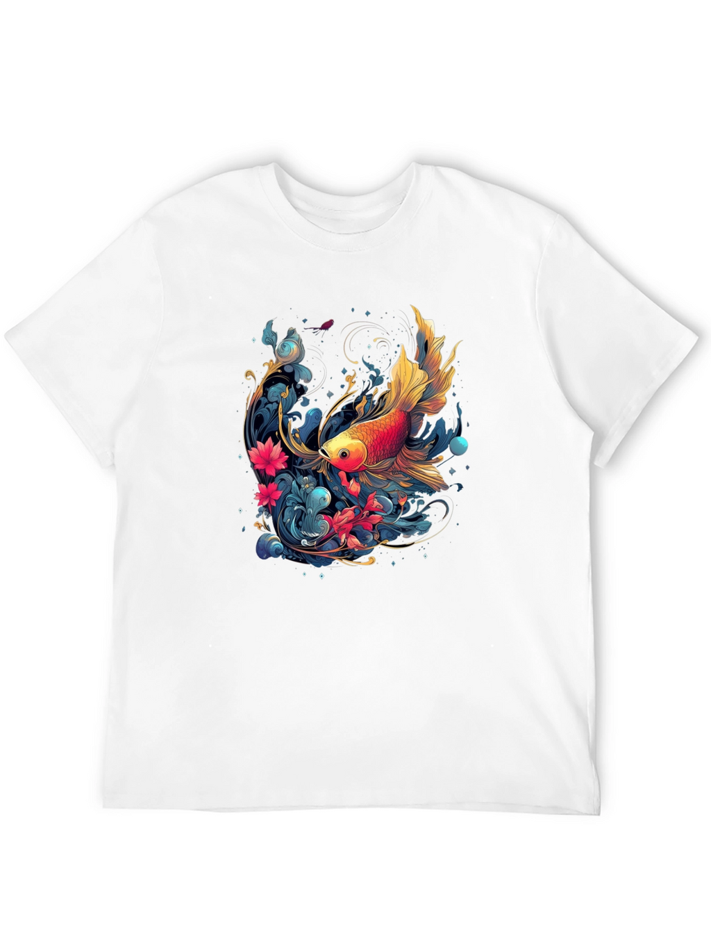 Goldfish Graphic Tee - Unique Artistic Design